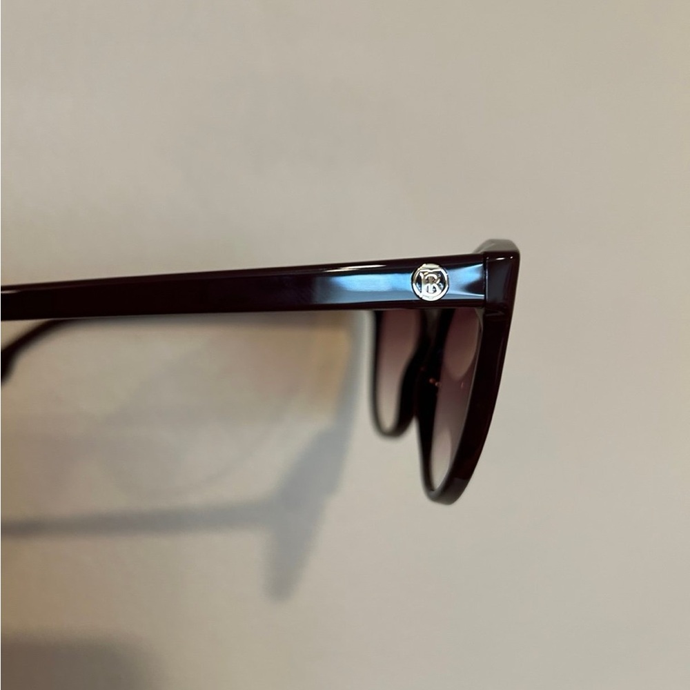 New Burberry Women's Plum Sunglasses - Picture 4 of 5